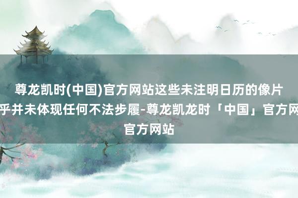 尊龙凯时(中国)官方网站这些未注明日历的像片似乎并未体现任何不法步履-尊龙凯龙时「中国」官方网站